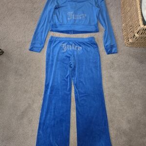 Juicy Couture Blue Velour Tracksuit